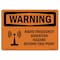 Signmission OSHA WARNING, Radio Frequency Radiation Hazard Area, 10in X 7in Rigid Plastic, OS-WS-P-710-L-12787 OS-WS-P-710-L-12787 - alternate 1